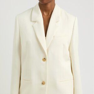 Toteme Woven Blazer Off White